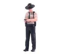 Milageto Miniatura Personaje Figura Pintada de Hombre Policía de Resina para Modelos Diorama Coleccionismo Decoración Fotografía con Un Tamaño de 2.8cm a, Emitir Ticket