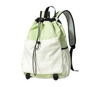Milageto Mochila con cordón para bádminton, Mochila de día, Bolsa Profesional para Raquetas de Tenis, Bolsa para Llevar Raquetas de Pickleball, Gimnasio y, Verde Claro