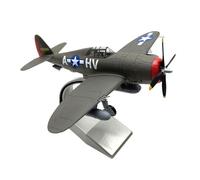 Milageto Modelo de avión de P-47 a Escala 1:72 con Base de exhibición, colección de Adornos, avión de Ataque para TV, gabinete y