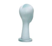 Milageto Modelo de cabeza de maniquí, soporte de peluca, estante de almacenamiento de tapas multipropósito de moda portátil, soporte de exhibición de sombrero, Crema Azul