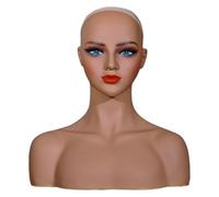 Milageto Modelo de cabeza de maniquí, soporte para la pantalla, soporte de cabello portátil de mesa, soporte de exhibición de pelucas multipropósito para