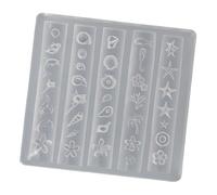 Milageto Modelo de concha de silicona para uñas, suministros para uñas de playa de verano, modelo de tallado de concha de uñas, resina 3D para joyería,