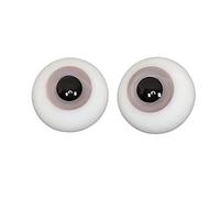 Milageto Ojos de Muñeca BJD Bolas de Vidrio 10 Mm Artesanales para Crear Ojos de Muñecas Accesorios Seguros Adecuados para Decoración de Muñecas Juegos, Gris Ahumado