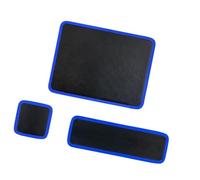 Milageto Organizador de herramientas de 3 piezas, tapete para herramientas y piezas, de cuero sintético, para taller mecánico, almacenamiento, Azul