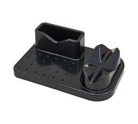 Milageto Organizador de molienda de arte de uñas 20 agujeros de agujeros para soporte de herramientas de manicura, Negro