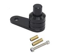 Milageto Palanca de Freno Aparcamiento Botón Interruptor Repuesto de Motocicleta Material Aluminio Resistente Adecuado para Viajes Uso Personal, Negro
