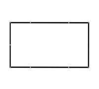 Milageto Pantalla de Proyector Portátil para Películas Pantalla Plegable para Proyección sin Pliegues Material de Fibra de Vidrio Adecuada para Camping al, en 100 (220x124cm) 16:9