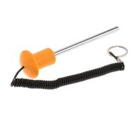 Milageto Pasador de Pesas Adaptador Extensor Repuesto para Máquina de Pesas Fácil de Instalar Acero Inoxidable Adecuado para Actividades Deportivas Gimnasio Re, Naranja 8x100mm
