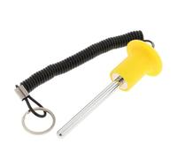 Milageto Pasador de Pesas Adaptador Extensor Repuesto para Máquina de Pesas Fácil de Instalar Acero Inoxidable Adecuado para Actividades Deportivas Gimnasio Re, Amarillo 8x80mm