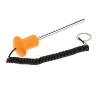 Milageto Pasador de Pesas Adaptador Extensor Repuesto para Máquina de Pesas Fácil de Instalar Acero Inoxidable Adecuado para Actividades Deportivas Gimnasio Re, Naranja 10x105mm