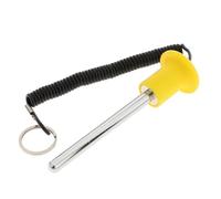 Milageto Pasador de Pesas Adaptador Extensor Repuesto para Máquina de Pesas Fácil de Instalar Acero Inoxidable Adecuado para Actividades Deportivas Gimnasio Re, Amarillo 10x100mm