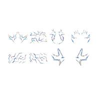 Milageto Pegatinas temporales para decoración facial, para carnaval, celebración navideña, fiesta temática, bricolaje, para mujeres y hombres