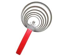 Milageto Peine de Curry Reversible, Herramienta para derramar Caballos de Acero Inoxidable, Cepillo para Caballos, Cepillo de Curry de Doble Cara para, 6 Anillos