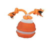 Milageto Pelota de Entrenamiento para Perros con Cuerda, Pelota para Mascotas para Perros pequeños, medianos y Grandes, Juguete Interactivo para y Gatos, para, Naranja