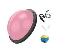 Milageto Pelota de Equilibrio, de Entrenamiento de Equilibrio, Base Antideslizante con Bandas de Resistencia y Bomba, Media Pelota de Ejercicio para, 46cm