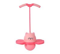 Milageto Pelota de Salto Pogo con asa para niños, Juguete de Salto Alto, Tabla de para Juegos, Entrenamiento Corporal, Regalos, Rosa