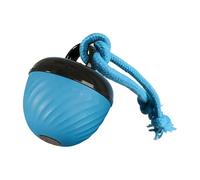 Milageto Pelota interactiva para Perros, Pelota Inteligente para Cachorros, Accesorio Activo para Mascotas con Ruedas, Modos de Juego, Desmontable, Azul