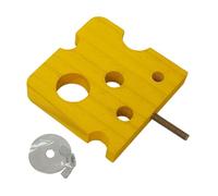 Milageto Percha de Madera para pájaros, Juguete Decorativo para Loros, de Ejercicio, Varilla para moler Patas de, y, Rectángulo