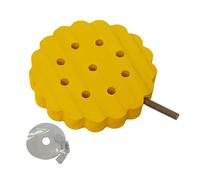 Milageto Percha de Madera para pájaros, Juguete Decorativo para Loros, de Ejercicio, Varilla para moler Patas de, y, Redondo