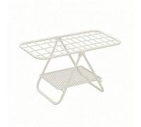 Milageto Pie Plegable Compacto | Estructura Metálica Resistente, Dos Niveles, Soporte para Secar Ropa, Apartamentos Pequeños, Interior,