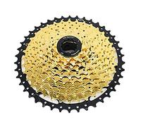 Milageto Piñón Libre, Cassette de Bicicleta 9/10 11T-42T, Piñón Libre, 10 velocidades 42T Dorado