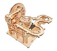 Milageto Pista de Rompecabezas 3D Madera Mecánico Juego Cerebral Modelo Maqueta Ensamblaje Eléctrico con Engranajes Material Madera Adecuado