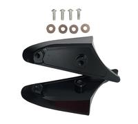 Milageto Placas Cubreagujeros Espejo Retrovisor Tapas Cubre Agujero Tapas Base Retrovisor Cubiertas Orificio Espejo Aleación de Aluminio Robusta y Ligera, Negro