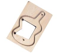 Milageto Plantilla para Estuche de Llaves de Cuero, Herramienta Perforadora de Madera Hecha a Mano, Plantillas para Monederos de Llaves
