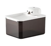 Milageto Plato para Gatos, dispensador de Agua para Mascotas para Gatos de Interior, Cuenco de Agua inalámbrico Interactivo de Poco Ruido para Gatos,