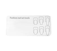 Milageto Player de la paleta de arte de uñas Pantalla de la pantalla Cosmética Accesorios de herramientas de mezcla Placa de mezcla para la Fundación de, Negro