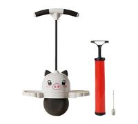 Milageto Pogo Ball Saltar Tablero de Equilibrio Juguete de Agarre Fuerte con Bomba Accesorios Material Resistente Adecuado para Niños Ejercicio Entrenam, Negro