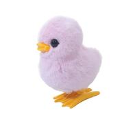 Milageto Pollito de Peluche a Cuerda, Juguete saltarín para niños, Bonito Juguete mecánico, Fiesta, Bolsas de sorpresas o cumpleaños, Rosa 30 G