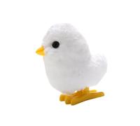 Milageto Pollito de Peluche a Cuerda, Juguete saltarín para niños, Bonito Juguete mecánico, Fiesta, Bolsas de sorpresas o cumpleaños, Blanco 31 G