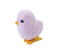 Milageto Pollito de Peluche a Cuerda, Juguete saltarín para niños, Bonito Juguete mecánico, Fiesta, Bolsas de sorpresas o cumpleaños, Rosa 31g