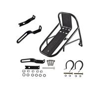 Milageto Portaequipajes Bicicleta Estante Frontal Aleación Aluminio Portabultos Soporte Delantero Carga Estable Adecuado para Recorridos Ciclistas Desplazamien, sin Herramientas