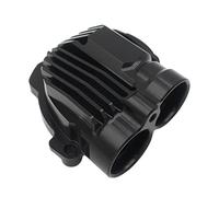 Milageto Protector de bomba de agua, tapa de aleación de aluminio, carcasa protectora para FZ07 PP XSR700 Tenere 700 Rally Edition, Negro