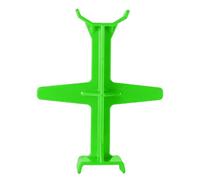 Milageto Protector de Horquilla de Motocicleta Guardia Horquilla Salvahorquillas Tope Suspensión Bloque Transporte Plástico Resistente Adecuado para Sujeción C, Verde