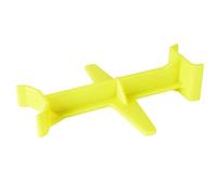 Milageto Protector de Horquilla de Motocicleta Guardia Horquilla Salvahorquillas Tope Suspensión Bloque Transporte Plástico Resistente Adecuado para Sujeción C, Amarillo