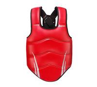 Milageto Protector de Pecho para Boxeo con Vestimenta Deportiva Segura Absorción de Impacto Y Fácil Uso Adecuado para Principiantes Y Expertos en Taekwondo GIM, Rojo, L