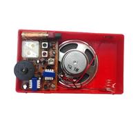 Milageto Radio Am DIY Paquete Kit Componentes Ensamblaje Radio Soldadura Circuito Clásico Material PP Adecuado para Práctica Aprendizaje Hogar 14cm