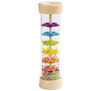 Milageto Rainmaker-Gota de Lluvia con Cuentas de Colores, Instrumento Musical con Habilidad motora Fina, Juguete con Sonido de Lluvia para avión, Recuerdos de