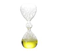 Milageto Reloj de con burbujas, a mano, con movimiento líquido, ideal para el hogar y decoración de, Amarillo