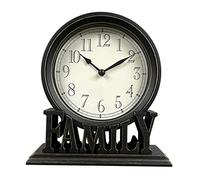 Milageto Reloj de Mesa Creativo en Soporte sin tictac fácil de Leer Relojes de repisa Decorativos silenciosos para Sala de Estar Chimenea Oficina baño, estiloB