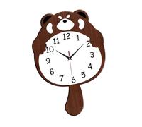 Milageto Reloj de Pared con Cola oscilante, Decorativo, Moderno, fácil de Leer, con números, para decoración del hogar, Reloj Colgante para Aula, Cocina, 40cm