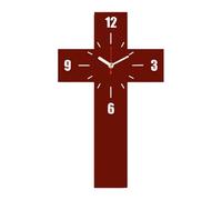 Milageto Reloj de Pared con crucifijo, decoración, Reloj Colgante de Pared Creativo nórdico, Decorativo para Oficina, Cocina, baño, Dormitorio y Aula.