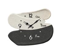 Milageto Reloj de Pared, Decoración de Pared, Nórdico, Decorativo, Fácil de Leer, Regalo, Reloj Colgante, Silencioso para El Hogar, Sala de Estar, Aula, Decora, Blanco y Negro