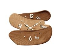 Milageto Reloj de Pared, Decoración de Pared, Nórdico, Decorativo, Fácil de Leer, Regalo, Reloj Colgante, Silencioso para El Hogar, Sala de Estar, Aula, Decora, Marrón