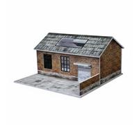 Milageto Réplica de Escena Coleccionable Maqueta Fábrica Diorama Industrial Miniatura con Iluminación Decoración Compacta Presencia Visual Adecuada para