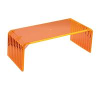 Milageto Reposamanos de acrílico portátil, elegante y práctico, reposabrazos para uñas, almohada para manicura, soporte de mano, para salón de uñas, hogar, Naranja