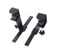 Milageto Riel de Abrazadera para Teclado Bandeja Deslizante Soporte Extensible Guía Metálica Silenciosa Instalación Sin Taladrar Acero Resistente Adecuado para, Mandíbula Fija 5.75 Cm